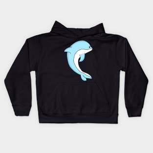 Baby-Blue Dolphin | Sticker Collection Kids Hoodie